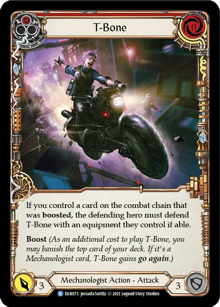 T-Bone (Red) - 1st edition EVR Rainbow Foil