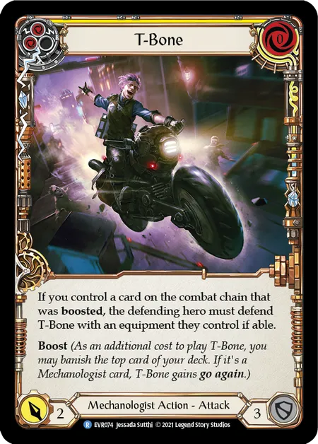 T-Bone (Yellow) - 1st edition EVR Rainbow Foil