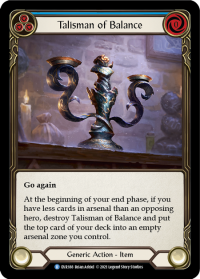 flesh and blood everfest talisman of balance 1st edition evr