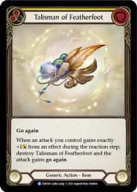 flesh and blood everfest talisman of featherfoot 1st edition evr