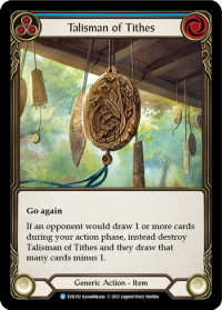 flesh and blood everfest talisman of tithes 1st edition evr
