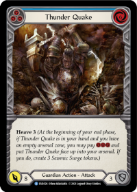 flesh and blood everfest thunder quake blue 1st edition evr