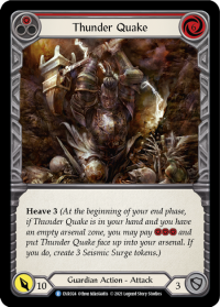 flesh and blood everfest thunder quake red 1st edition evr