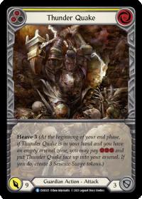 flesh and blood everfest thunder quake yellow extended art 1st edition evr rainbow foil