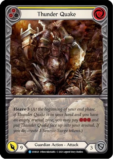 Thunder Quake (Yellow) (Extended Art) - 1st edition EVR