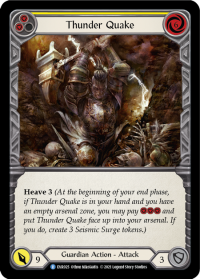flesh and blood everfest thunder quake yellow 1st edition evr
