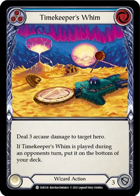 Timekeeper's Whim (Blue) - 1st edition EVR Rainbow Foil