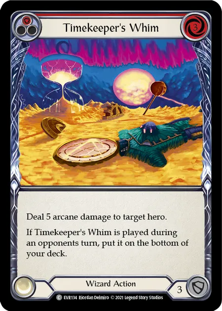 Timekeeper's Whim (Red) - 1st edition EVR Rainbow Foil
