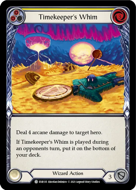 Timekeeper's Whim (Yellow) - 1st edition EVR Rainbow Foil