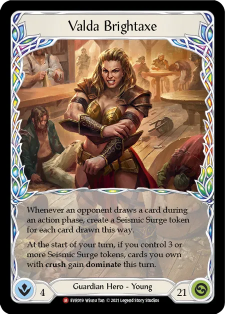 Valda Brightaxe - 1st edition EVR Rainbow Foil