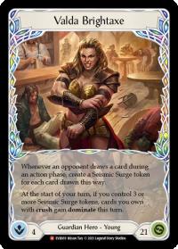 flesh and blood everfest valda brightaxe 1st edition evr rainbow foil