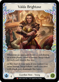 flesh and blood everfest valda brightaxe 1st edition evr
