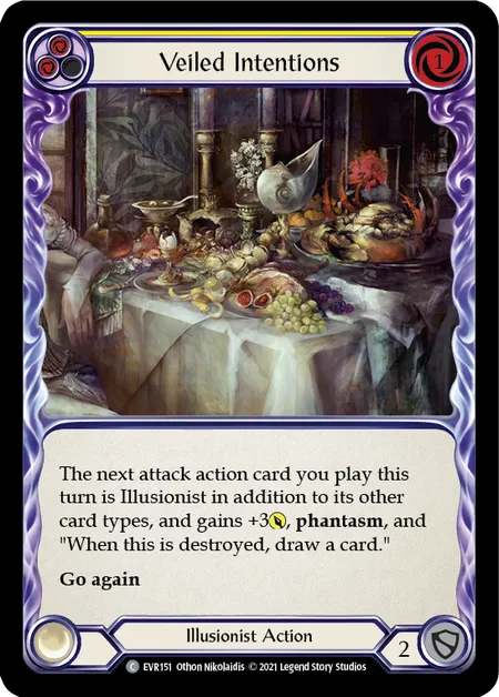 Veiled Intentions (Yellow) - 1st edition EVR Rainbow Foil