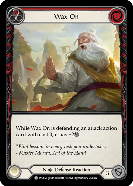 Wax On (Red) - 1st edition EVR Rainbow Foil
