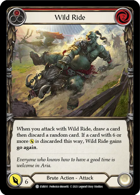 Wild Ride (Red) - 1st edition EVR Rainbow Foil