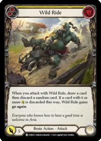 flesh and blood everfest wild ride yellow 1st edition evr rainbow foil