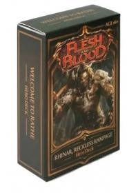 flesh and blood flesh blood decks flesh blood welcome to rathe hero decks rhinar 1st edition