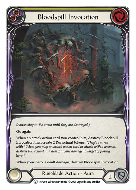 Bloodspill Invocation (Yellow) - 1HP