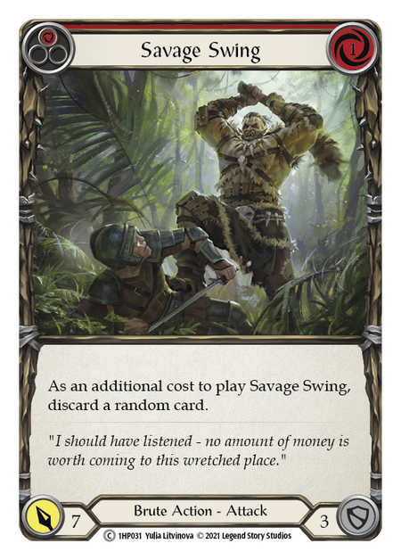 Savage Swing (Red) - 1HP