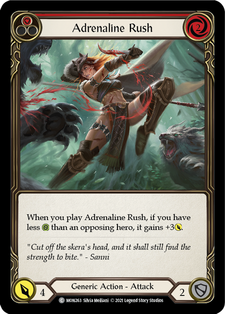 Adrenaline Rush (Red)  1st Edition (FOIL)