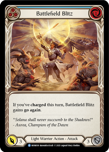 Battlefield Blitz (Blue) 1st Edition (FOIL)