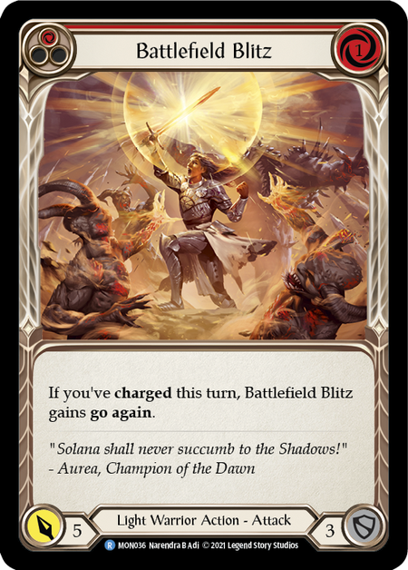 Battlefield Blitz (Red) 1st Edition (FOIL)