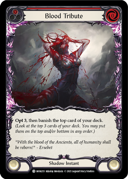 Blood Tribute (Red)  1st Edition (FOIL)