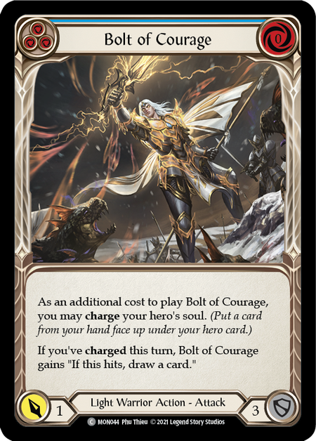 Bolt of Courage (Blue) 1st Edition (FOIL)