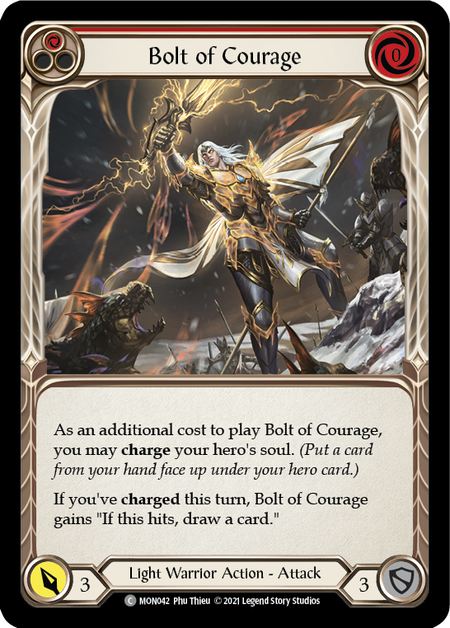 Bolt of Courage (Red)  1st Edition (FOIL)