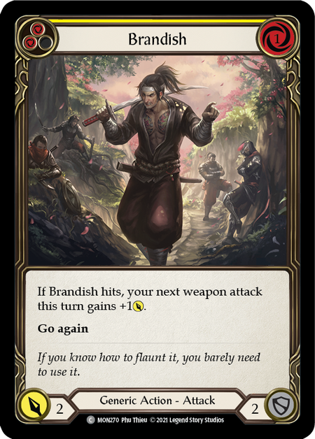 Brandish (Yellow) 1st Edition (FOIL)