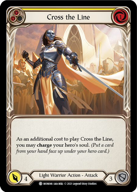 Cross the Line (Yellow)  1st Edition (FOIL)