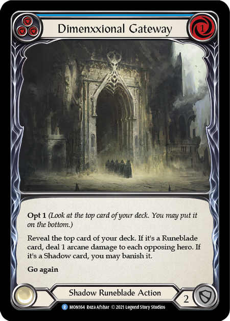 Dimenxxional Gateway (Blue) 1st Edition (FOIL)