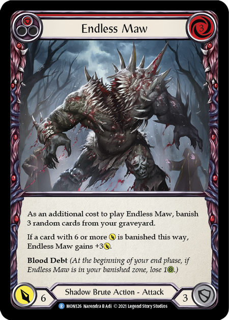 Endless Maw (Red) 1st Edition (FOIL)