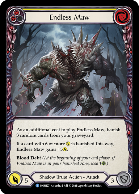 Endless Maw (Yellow) 1st Edition (FOIL)