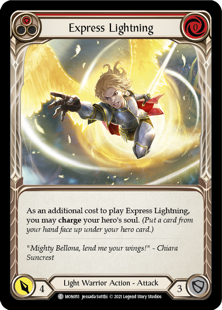 Express Lightning (Red)  1st Edition (FOIL)