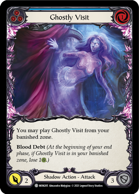 Ghostly Visit (Blue)  1st Edition (FOIL)