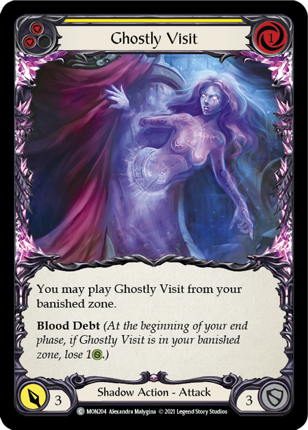 Ghostly Visit (Yellow)  1st Edition (FOIL)