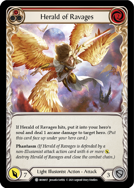 Herald of Ravages (Red)  1st Edition (FOIL)