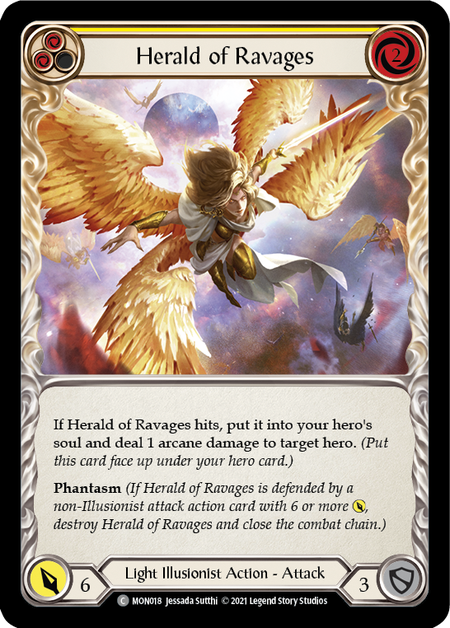 Herald of Ravages (Yellow)  1st Edition (FOIL)