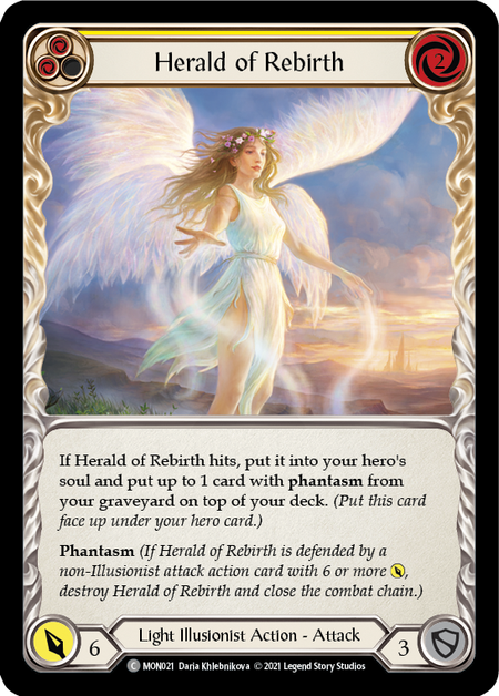 Herald of Rebirth (Yellow)  1st Edition (FOIL)