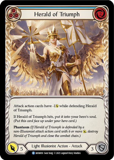 Herald of Triumph (Blue) 1st Edition (FOIL)
