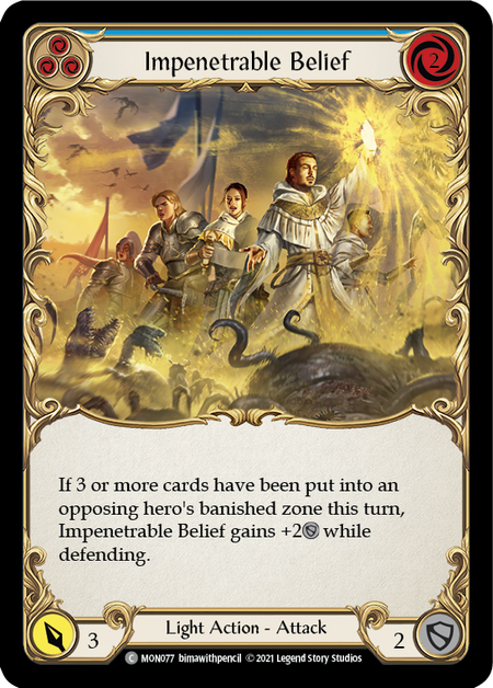 Impenetrable Belief (Blue)  1st Edition (FOIL)