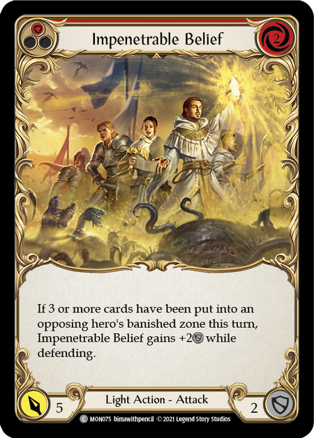 Impenetrable Belief (Red)  1st Edition (FOIL)