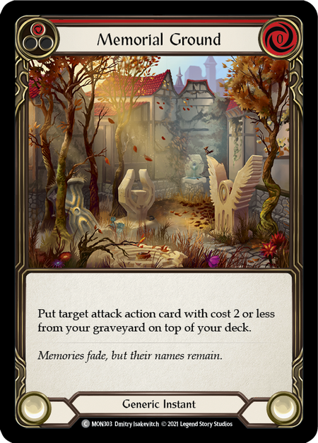 Memorial Ground (Red)  1st Edition (FOIL)