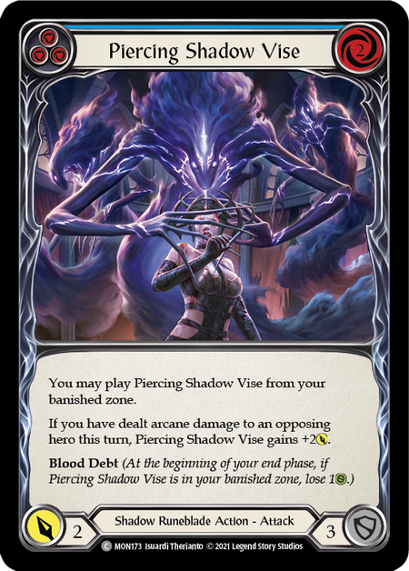 Piercing Shadow Vise (Blue)  1st Edition (FOIL)