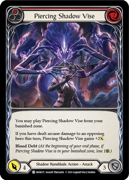 Piercing Shadow Vise (Red)  1st Edition (FOIL)
