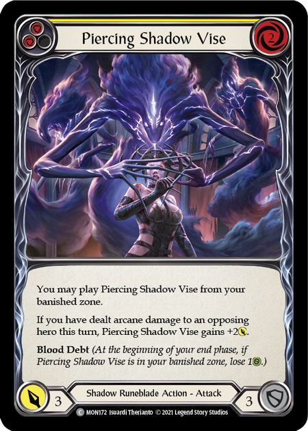 Piercing Shadow Vise (Yellow)  1st Edition (FOIL)