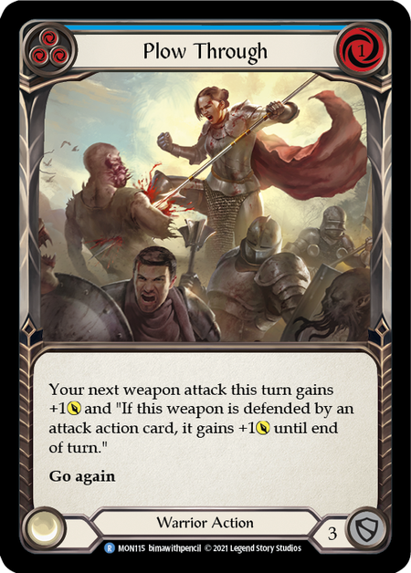 Plow Through (Blue)  1st Edition (FOIL)