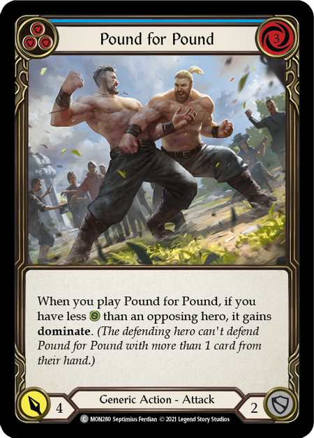 Pound for Pound (Blue)  1st Edition (FOIL)