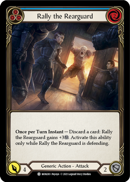 Rally the Rearguard (Blue)  1st Edition (FOIL)